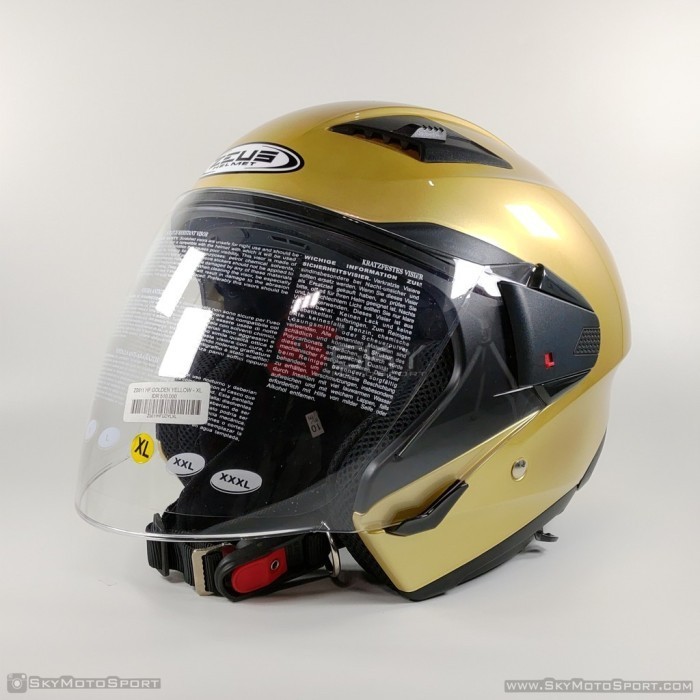 [New] Zeus Zs 611 Golden Yellow  Helm Motor Half Face  Zeus  White  611 Limited