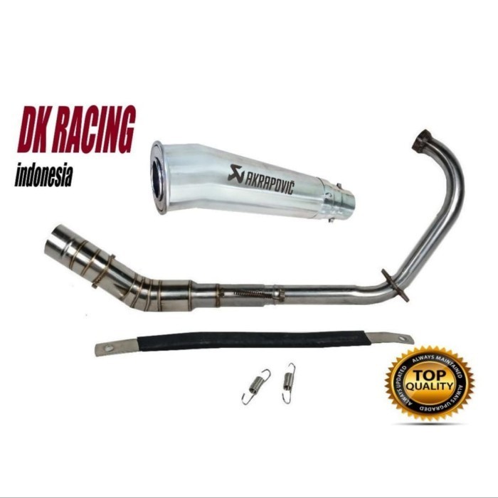[Original] Knalpot Racing Cbr 250 R Akrapovic Megaphone Full Cacing Berkualitas