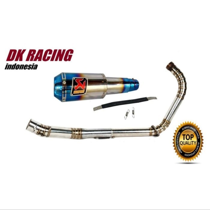 [Original] Knalpot Fulcacing Satria Fu Mono Z250 Sl Akrapovic Lor Biru 4 Limited