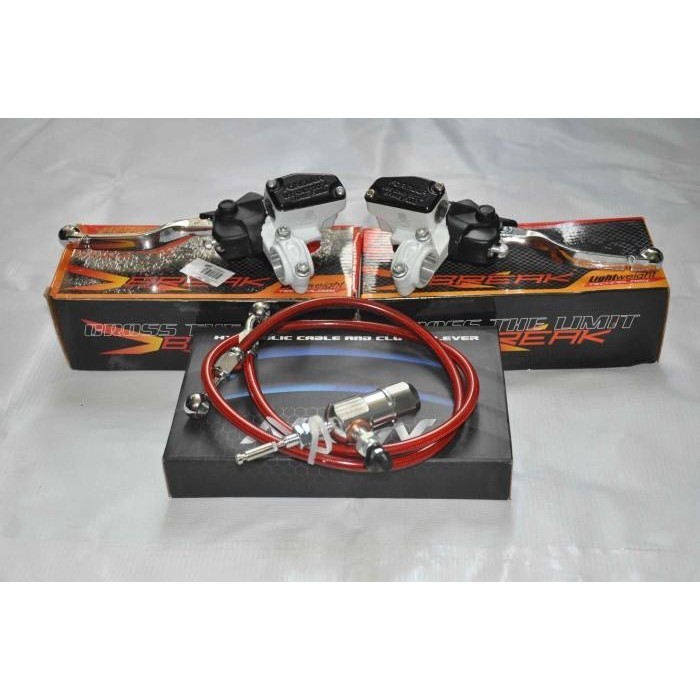 Paket Set Kopling Hidrolik Handle Ktm (Handle, Stud, Dan Selang Rem)