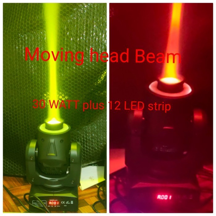 Mini Beam moving head Gobo Plus LED strip