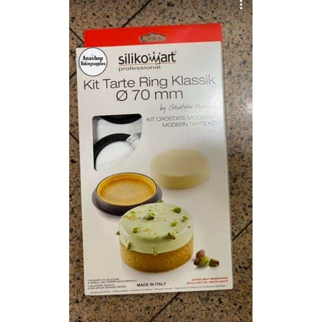 

[New Ori] Silikomart Kit Tarte Ring Klassik ⌀70Mm Berkualitas
