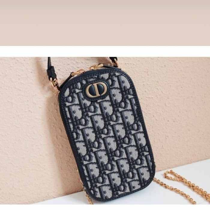 ✅New Dior Montaigne Phone Bag Crossbody With 2 Strap Original Diskon