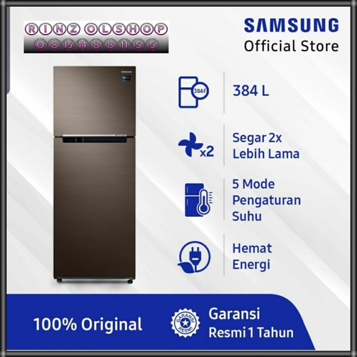 [Baru] Kulkas Samsung Rt38K5032Dx Inverter 2 Pintu Twin Cooling Luxe Brown Berkualitas