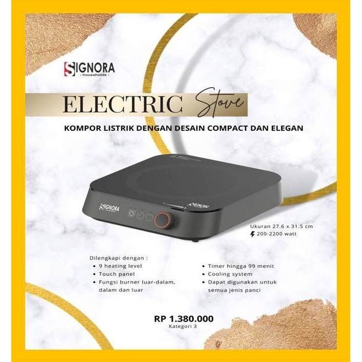 [Baru] Kompor Listrik Signora/Electric Stove Signora/Kompor Signora Terbatas