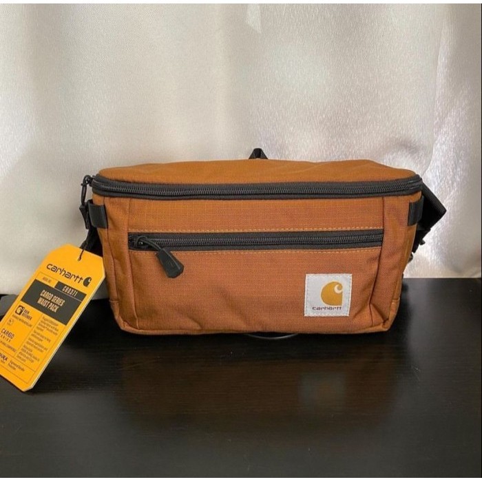 ✅New Carhartt Cargo Series Waist Hip Pack Bag Brown / Tas 100 Original Terbaru