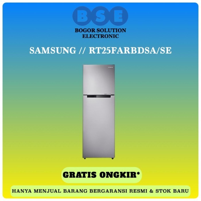 [Baru] Samsung Rt25Farbdsa/Se Inverter Kulkas 2 Pintu 255 Liter Rt25Farbsa Terbaru