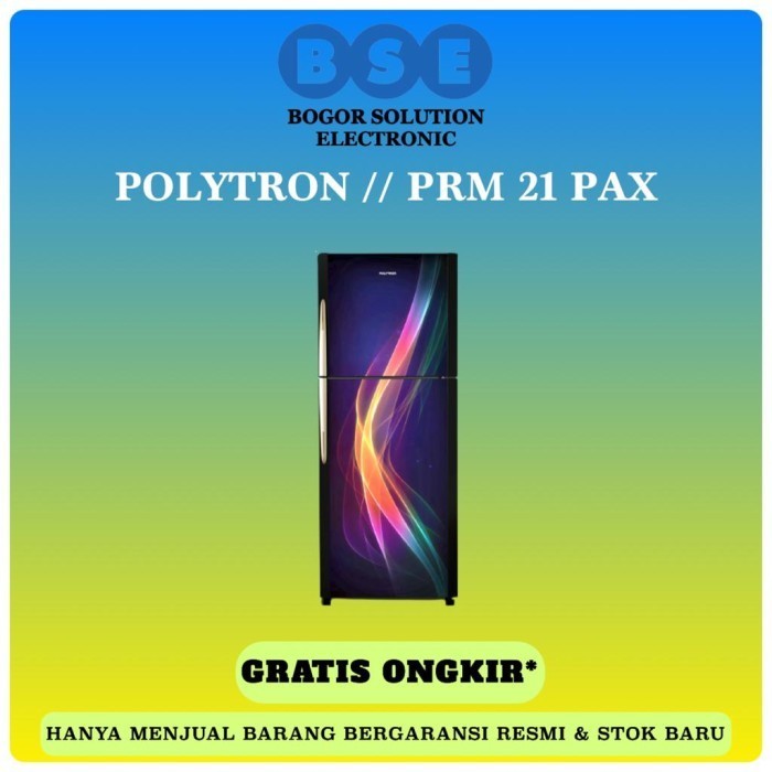 [Baru] Kulkas 2 Pintu Polytron Prm21Pax 210 L Polytron Prm-21Pax Prm21 Pax Berkualitas