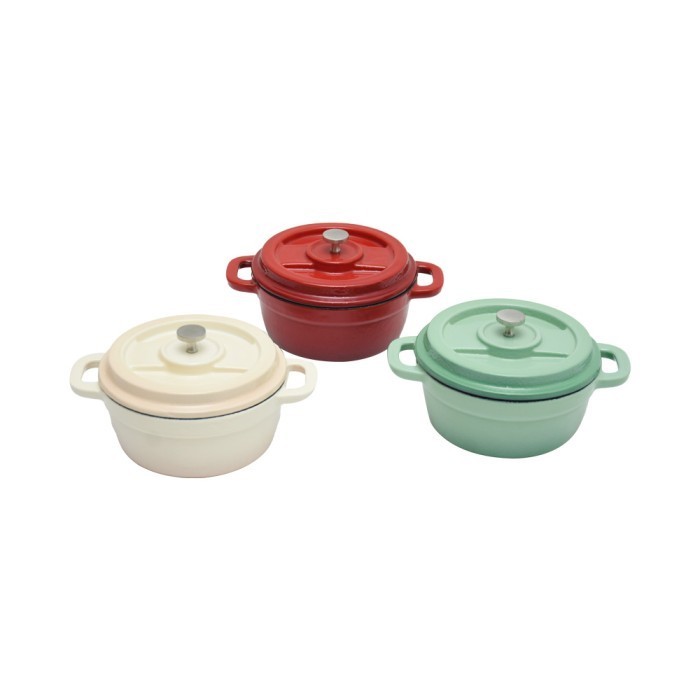 - Cooking Color 24 Cm Kinox Panci Casserole Cast - Merah