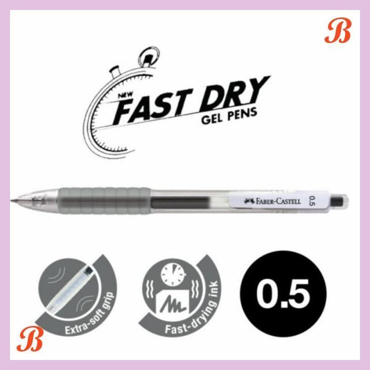 

| KG | FABER CASTELL FAST DRY AIR GEL PEN 0.5 0.7 PEN PULPEN FABER JEL CETEK