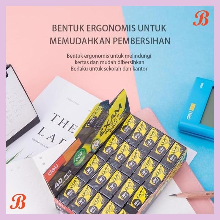 

| KG | DELI ERASER EXAM BLACK PENGHAPUS DELI UJIAN KOMPUTER HITAM EH09920