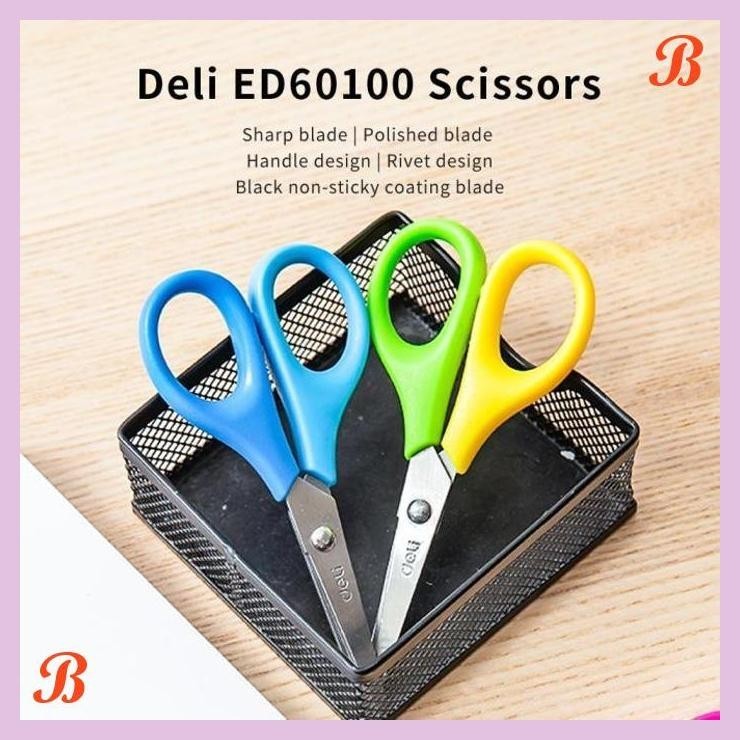 

| KG | DELI SCISSOR STAINLESS KID GUNTING DELI ANAK SEKOLAH KERTAS ED60100