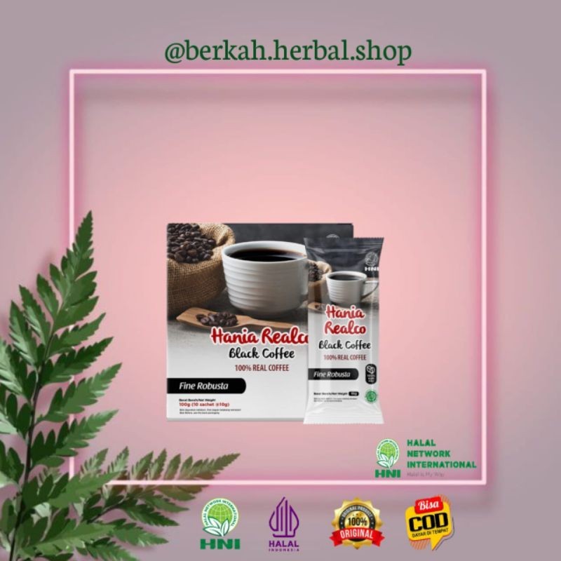 

Hania Realco Black Coffee HNI HPAI || Kopi Robusta