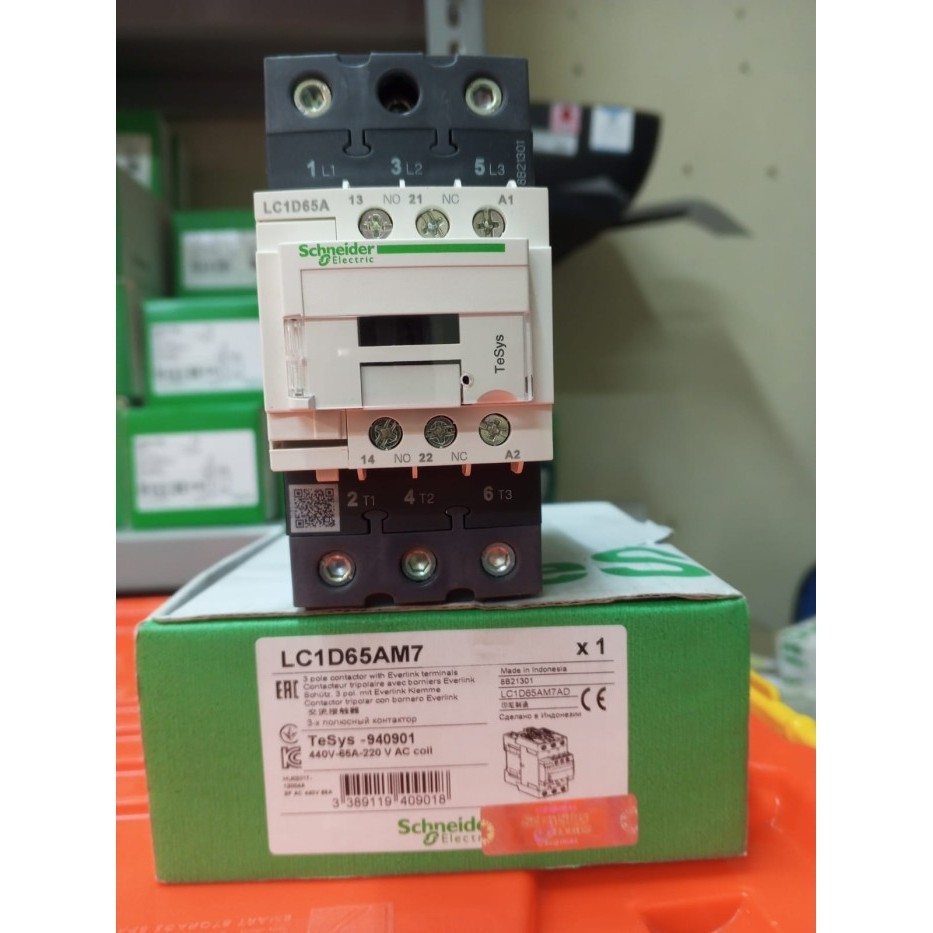 [New Ori] Contactor Lc1D65 Am7 Schneider / Lc1D65M7 / Lc1D65Am7 Terbaru