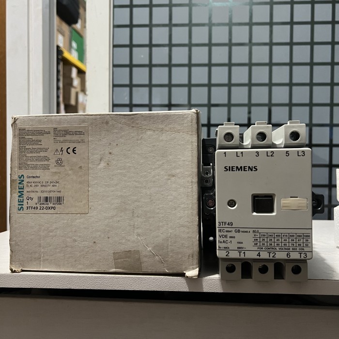 [New Ori] Kontaktor / Contactor Siemens 3Tf49 22-0Xp0 100A Limited