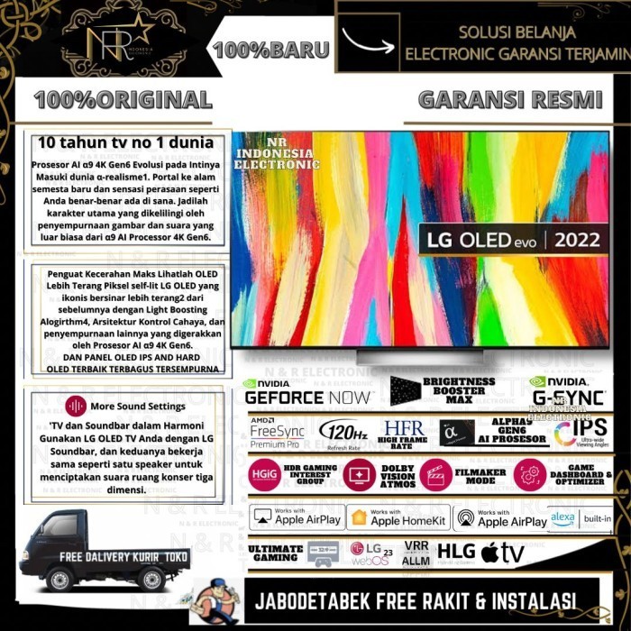 [New] Lg Oled Evo 55C2Psa Real 4K Smart Tv Oled 55'Inch G Sync 120Hz Lg 55C2 Terbaru