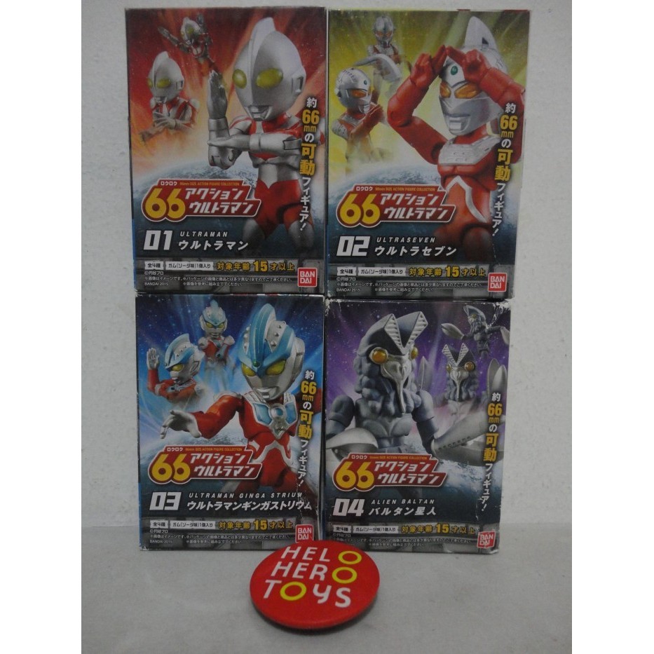 [Ori] 66Mm Action - Ultraman Vol 1 : Set Of 4 Terbaru