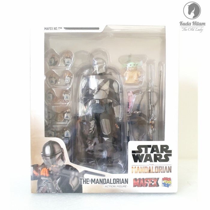 [Ori] Mafex 129 Star Wars The Mandalorian Beskar Armor Diskon