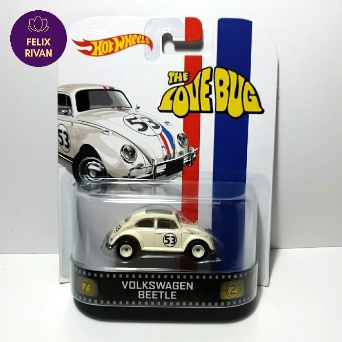 [Original] Hot Wheels Volkswagen Beetle Herbie 53 The Love Bug Berkualitas