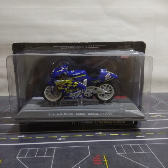 [Original] Diecast Motogp Suzuki Rgv 500 Kenny Robert Jr 2000 1/18 By Altaya Terbatas