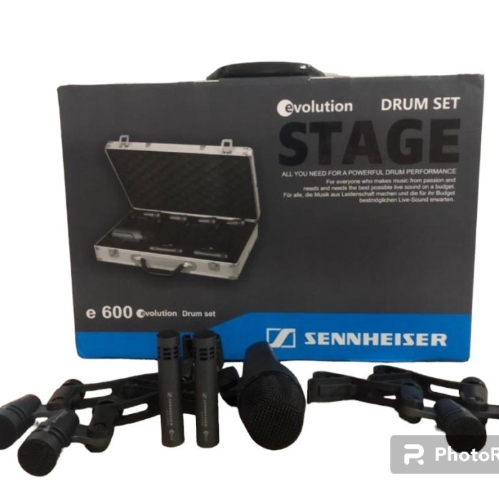 [New] Mic Drum Set Sennheiser E600 Mikropon Drummer Mikrofon Set 7 Terbaru