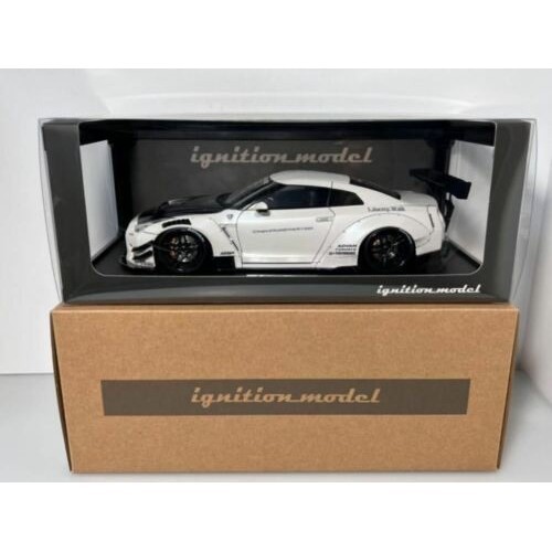 [Original] 1/18 Ignition Model Nissan Skyline R35 White Gtr Liberty Walk Lbwk Terbatas