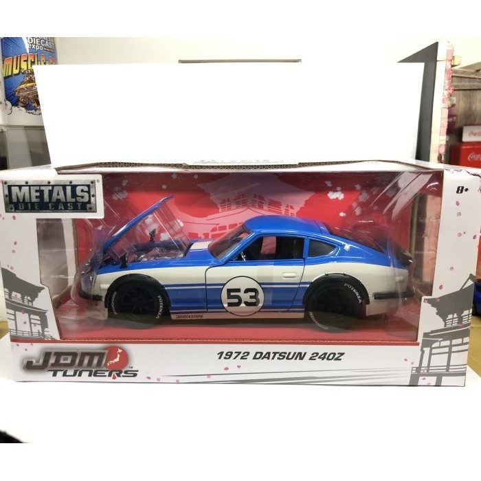[Original] Jada - Jdm Tuners 1972 Datsun 240Z - Biru - Skala 1:24 Berkualitas