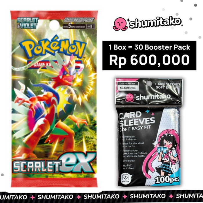 ✅Baru Kartu Pokemon Tcg Indonesia Sv1S Scarlet Ex Booster Box Original Berkualitas