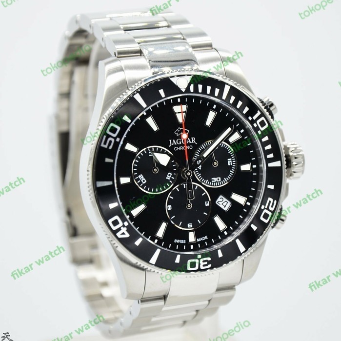 ✅New Jam Tangan Pria Jaguar J861/3 Silver Rantai Original Swiss Made Berkualitas