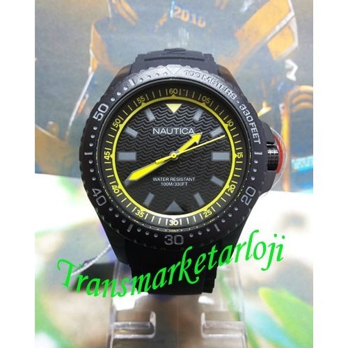 ✅New Jam Tangan Pria Nautica Napmau006 Hitam Original Garansi Resmi Berkualitas