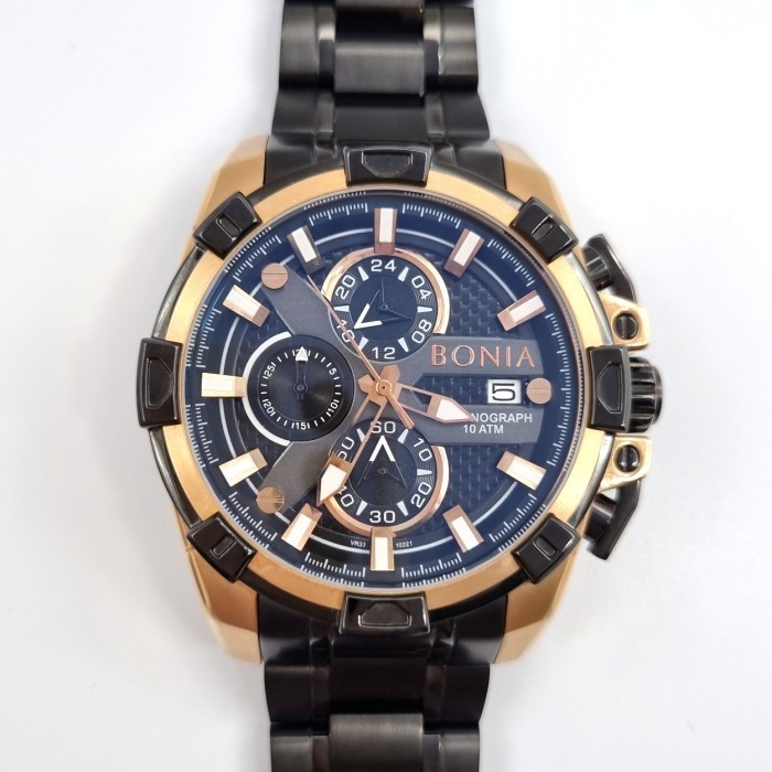 ✅New Sale Bonia Bnb10221 Chronograph Dual Tone Men'S Watch Terbaru