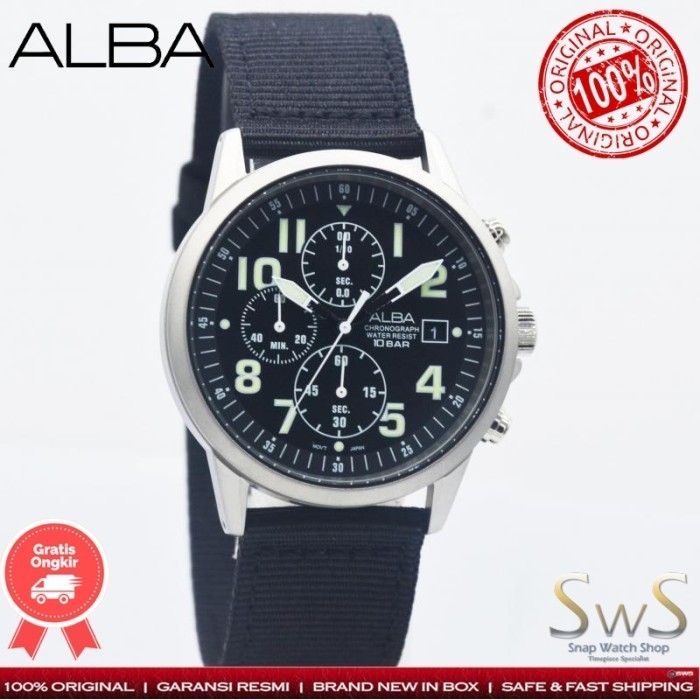 ✅Original Jam Tangan Pria Alba Active Am3853 Am3853X1 Chronograph Original Resmi Diskon