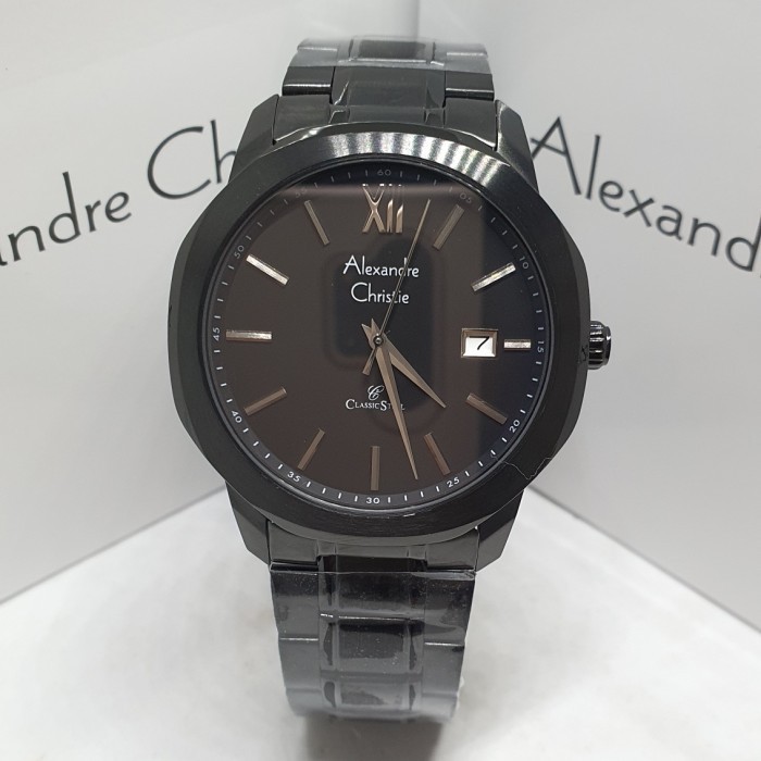 ✅Original Alexandre Christie Ac 8619/ 8619Md Hitam  Pria  Limited