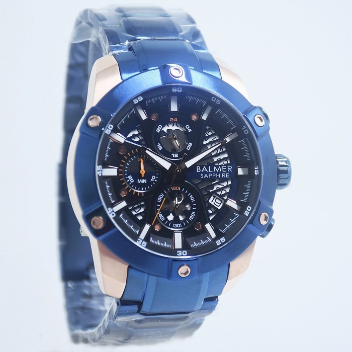 ✅Original Jam Tangan Balmer 8162 / Balmer B.8162Mblur Blue Original Garansi 1 Th Terbatas