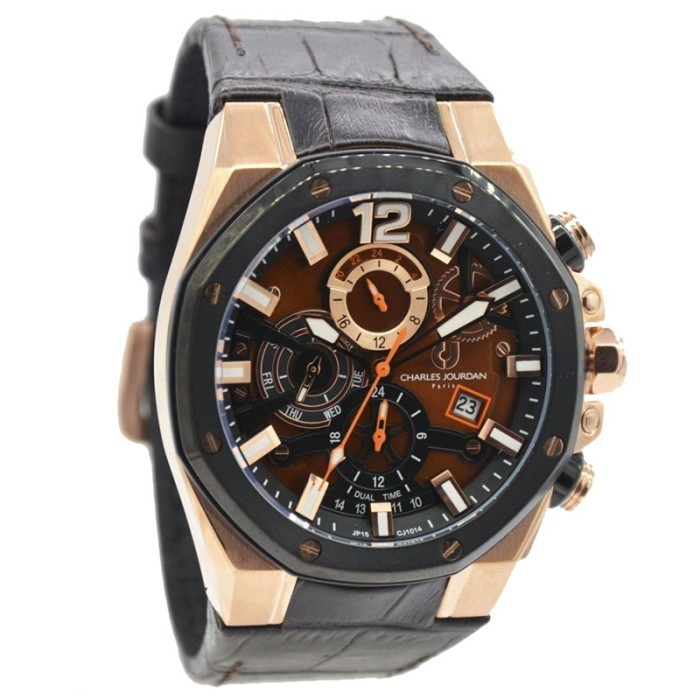 ✅Original Jam Charles Jourdan Original Cj1014-1545C Charles Jordan Jam Pria La Diskon