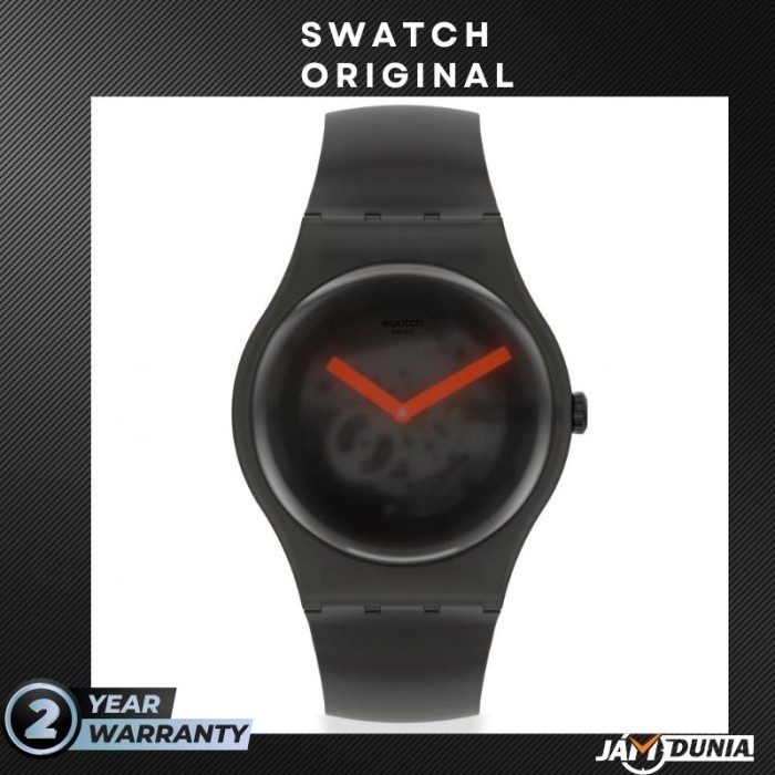 ✅Ready Jam Swatch Original Suob183 Suob 183 Jam Wanita Jam Pria Ct Black Blur Berkualitas