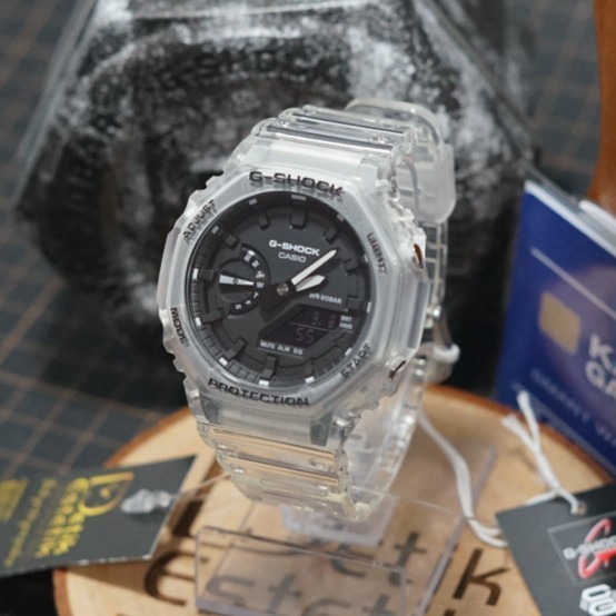 ✅Sale Casio G-Shock Ga 2100 Ske 7Adr Transparan Original Terbaru