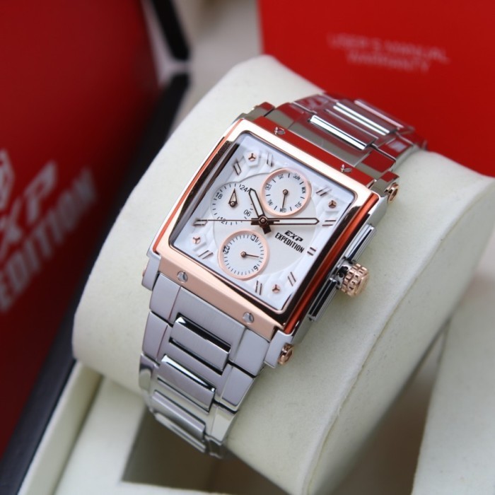 ✅Termurah Jam Tangan Wanita Expedition E 6731 E6731 Siver Rosegold Rt Terbaru