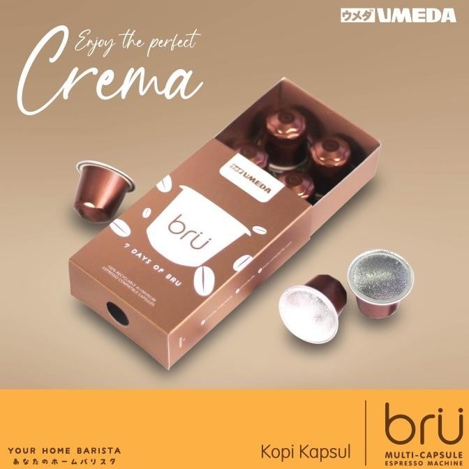 

Umeda Bru Coffee Capsules / Kopi Kapsul / Nespresso Compatible