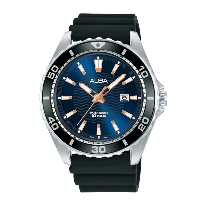 ✅Ori Jam Tangan Pria Alba Ag8L31X1 Men Blue Original Limited