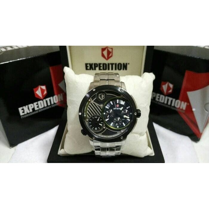 ✅Ready Jam Tangan Expedition E6736 Silver Black List Green Original Terbaru