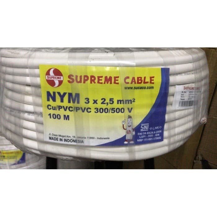 [New] Kabel Nym 3X2.5 Supreme 100M /Nym3X2.5 /Nym 3 X 2.5Mm2/ Kabel Supreme Limited