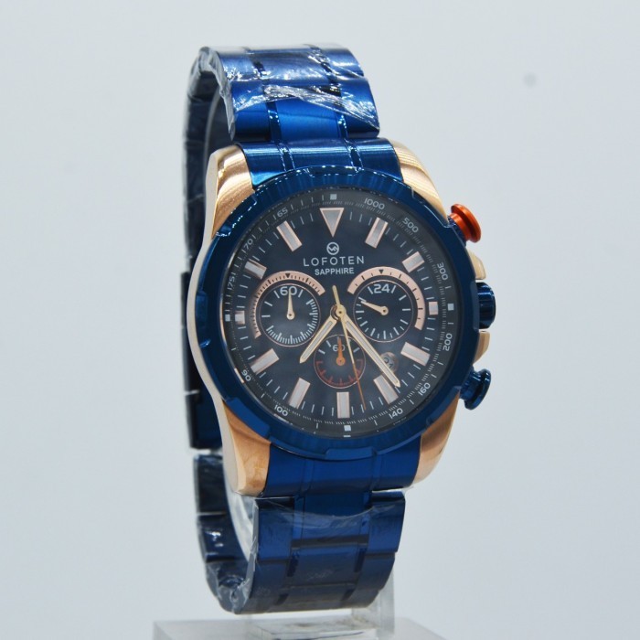 ✅Ori Lofoten 6510Mblur - Jam Tangan Pria Original - Sapphire Blue Rose Berkualitas