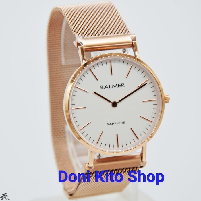 ✨Baru Jam Tangan Wanita Original Balmer B7942 Rantai Magnet Rose Gold Terbaru