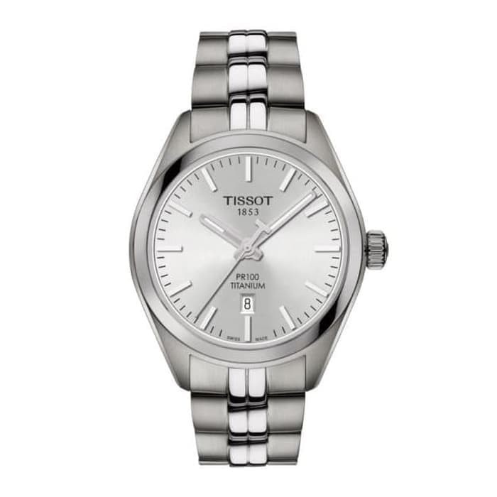 ✨New Tissot T101.210.44.031.00 Pr 100 Titanium Ladies Original Berkualitas