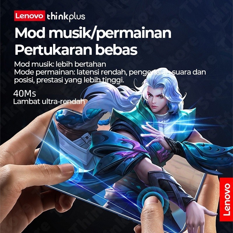 [YOUR NEEDS IS HERE] Lenovo Thinkplus XT60 Wireless Bluetooth Earphones TWS Bluetooth V5.3 Sport