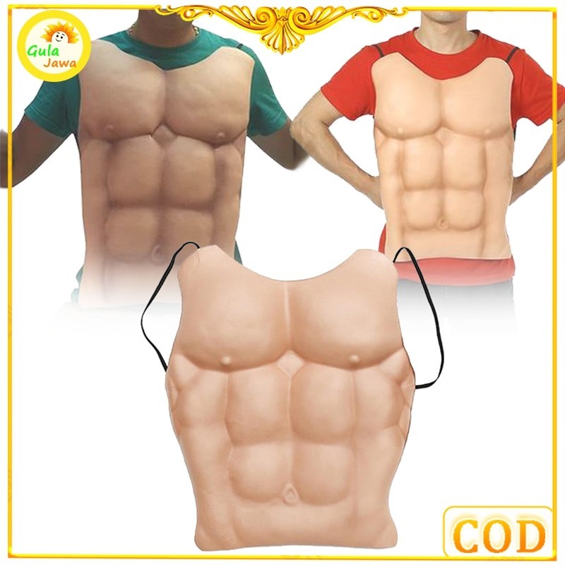 [OUR BEST] SPECIAL PRICE Setelan Otot Dada Palsu Pria Cosplay Otot Simulasi Buatan