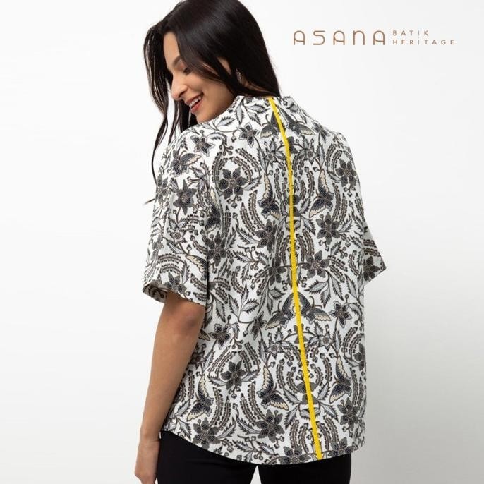 Atasan Wanita Asana Batik Giripurwa Putih Berkualitas