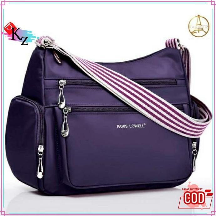 Tas Selepang Wanita Import Anti Air Paris Lowell Slingbag 8989