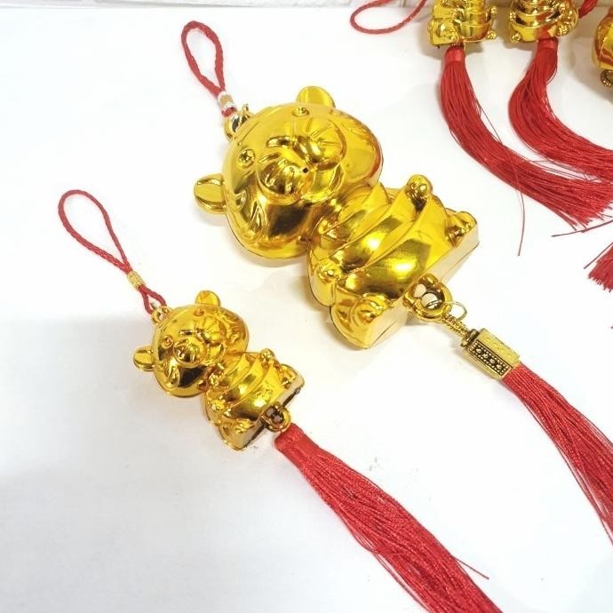 

New Gantungan Macan Emas 2022 Murah Dekorasi Sincia Hiasan Parcel Imlek Limited Edition